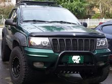 New halo headlights  ,painted grill and bull bar