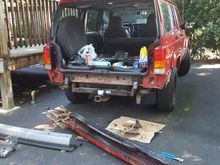 Old bumper and replacement bumper
