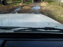 1st decent obstacle was these concrete culverts. That black Willys pickup actually fell off on the driver's side of these. They seem easy, but they're pretty unforgiving if you make a mistake - especially on a rig with full-widths.