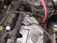 Attach the oil feedline on the turbo and then route it through the hole in the intake manifold.


