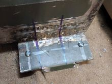 Front machine screws.