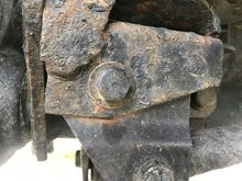 The replacement 7/16” bolt on my old XJ’s front axle. This Jeep had a drop bracket for the stock track bar, which was later removed to install an adjustable track bar. 