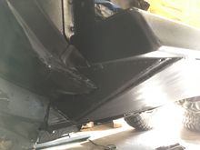 And the front. Next time I’d probably put the tie in flush with the end of the plate but this’ll work. Now to get the doors done 😋