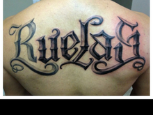 The R is already healed the rest is fresh