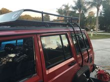 It's a temporary hold. Next step is to make it permanent to the side.