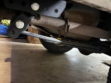 new angle is much better, but the shackle hits the channel. 