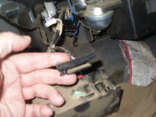 The tan area is where a male 8 prong connector would go into it