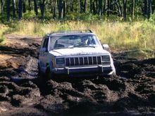 jeep in some mud