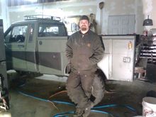 me working with no heat, just hung the air tanks 15gal   air real out the back