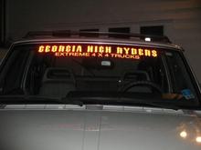 Georgia High Ryders~ Extreme 4x4 Trucks 
Mike Ellis~my man with the plan... lol. Done almost all the mods for me.