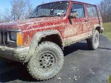 not mine but it is almost exactly like this minus the flares and mine has cragar wheels it wont let me put my pictures of my jeep on here