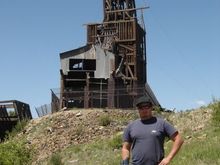 at an old mine