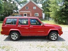 My Jeep Cherokee all red style