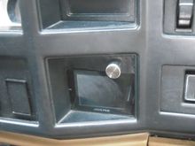 Here's the stereo, an Alpine EX10.  I put a variable amp control inline with the amp underneath my back seat, that way I can adjust the volume of the unit without an actual stereo (never listen to AM/FM, tape, or CD).  When I start the XJ the bluetooth connects wirelessly to my iPhone and starts playing music, whatever playlist I last selected.