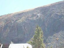 Pari Mill mine shaft. How would you like to work that mine shaft back in the day??? The shaft house is at about 12,600 ft. in elevation,and used a cable tram to shuttle ore and miners to the mill house in the fore ground. The mill house is 600 ft. below the shaft house, and 2,000 ft. across the valley......
