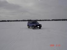 out on the ice.