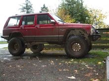 the ol' heep in the driveway