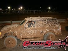 After the mud bogs at Glamis Status, gettin ready to race the mud drags