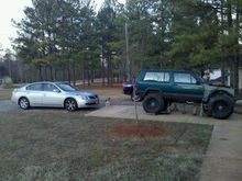 compared to a altima before i put the front springs under it