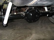rear axle coated with por15 and lift on