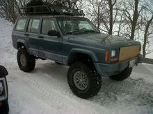 jeep after the first week i decided to start working on her.(sold my little import for a nice chunk of change so had some cash to drop)