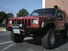 The winch came in from Rough Country and got her put on.