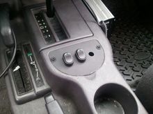 Ashtray switch panel for light rack.