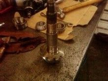 putting in new bearings