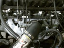 All hooked up with Relocated vacuum hoses and IAT