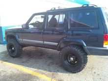 Just after the tires got put on