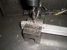 Secure your work and back grind your bit webb to relieve chips