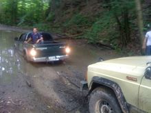 pullin out a stock dakota with street tires