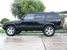 After new 17 inch jeep liberty rims and Firestone AT's were installed