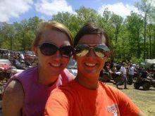 My friend Cina and I on Easter ride
