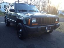 My jeep at home after a clean washing
