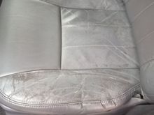 Here's the seats worst wear area