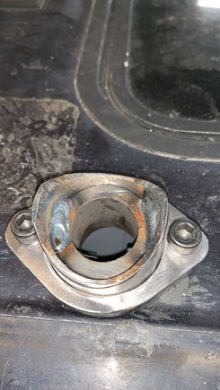 The mount is flanged with 3/8” wall x 1.5” diameter dom tube.