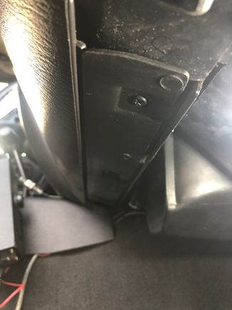 Added felt between the plastic and metal support under the glove box.  Squeak fixed.