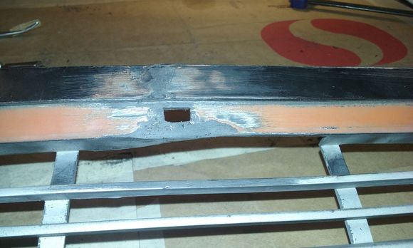 Hood release before stripping the paint and adding bondo. Next time around I won't try and repair any of the cracks with the welder. Just use it to replace/fill the missing or broken off parts.The epoxy did a much better job securing the cracks.