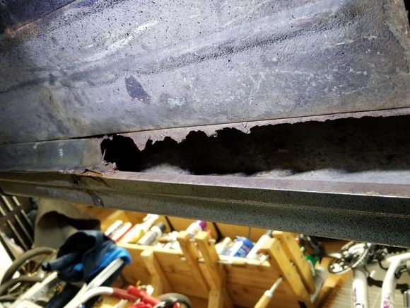 Rotted underside of rockers