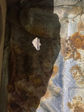 One of the Rust holes in floor 