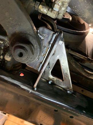 Steering box brace.
