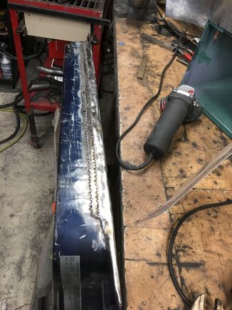 A bunch more tack welds.