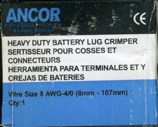 Ancor Crimper part number 701010
