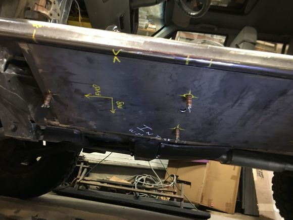 Painted the lower body area that’s getting covered & the back side of the boat side plate.