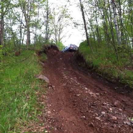 And of course the hill looks a lot smaller in the picture than in person!