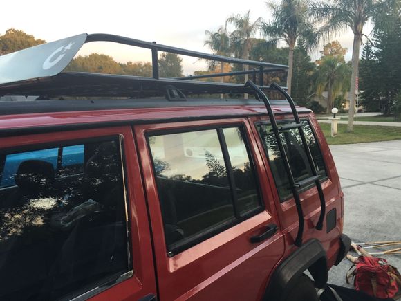 It's a temporary hold. Next step is to make it permanent to the side.