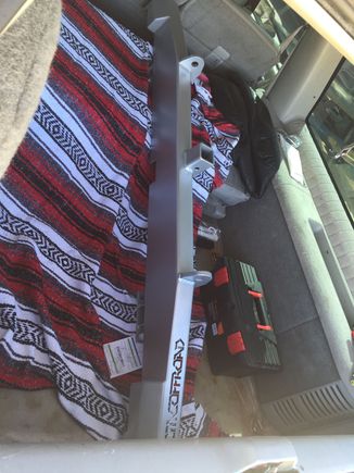 Picked up the rear bumper from powder coat today