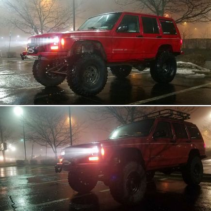 Same spot, 1 year apart