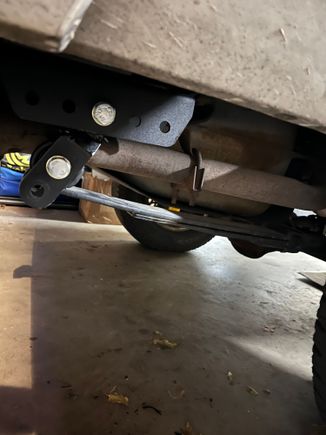 new angle is much better, but the shackle hits the channel. 